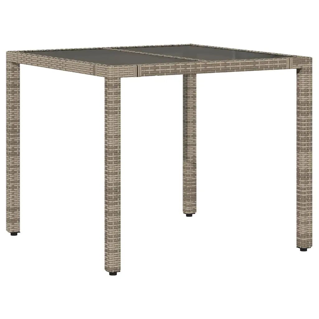 Set Bistrò da Giardino 5 pz con Cuscini in Polyrattan Grigio 3277033