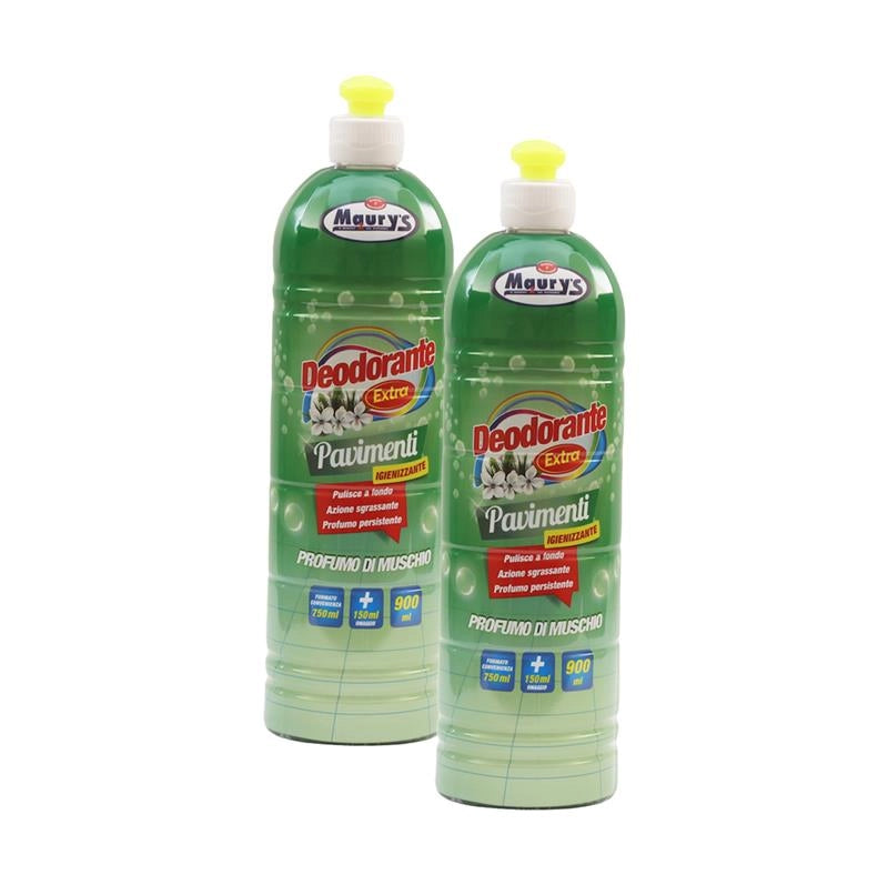 SET 2 PZ MAURY'S DETERGENTE PAVIMENTI 900 ML MUSCHIO BIANCO
