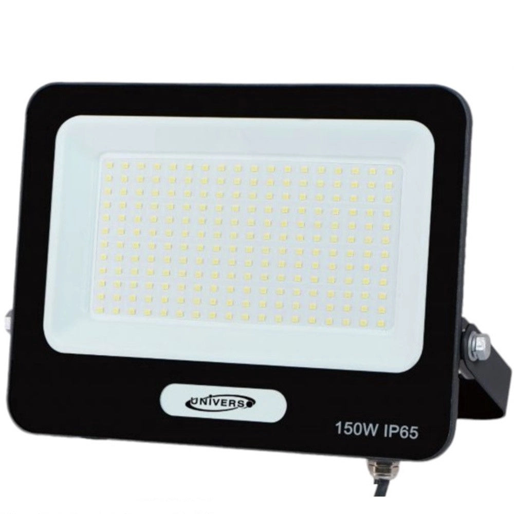 Trade Shop - Faro Proiettore Smd Led Floodlight 150 W Slim Ip65 Luce 3000k 4000k 6500k Ek05-150w - Nero-bianco Caldo      -