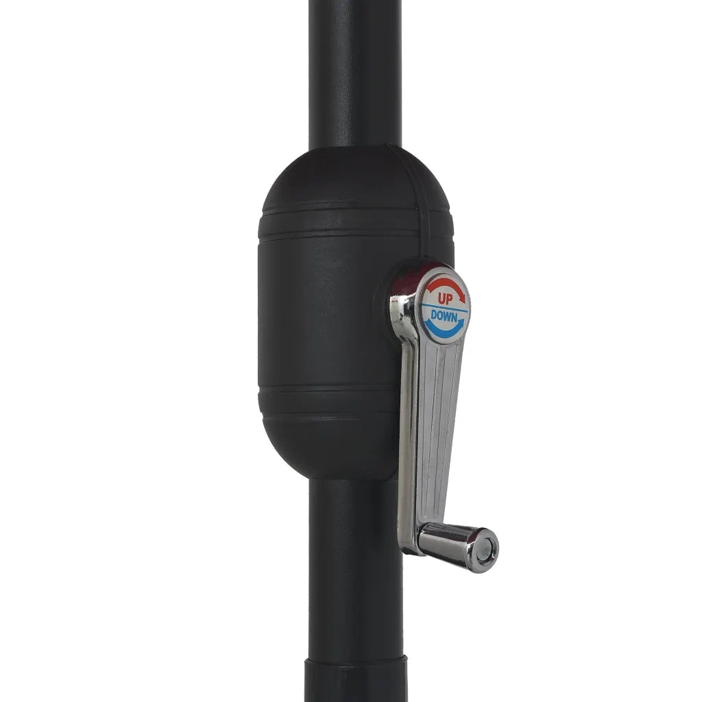 Ombrellone da Esterni con Palo in Metallo 390 cm Azzurro 47385