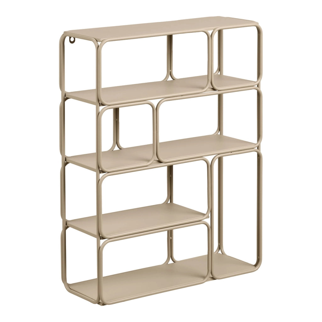 Mensola Lanciano, Beige, Metallo, 18x48x64 cm