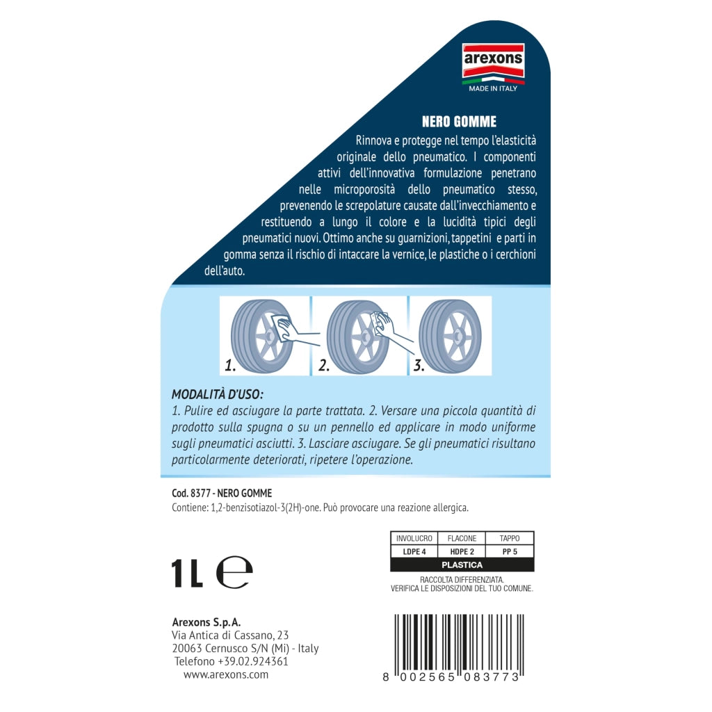 Nero Gomme Liquido Arexons 1 lt