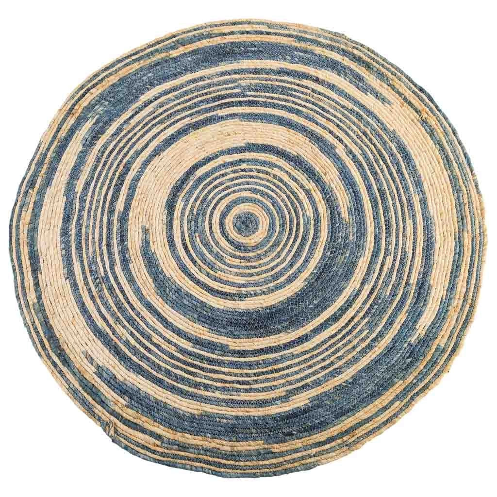 Tappeto rotondo in juta marrone d120x1h