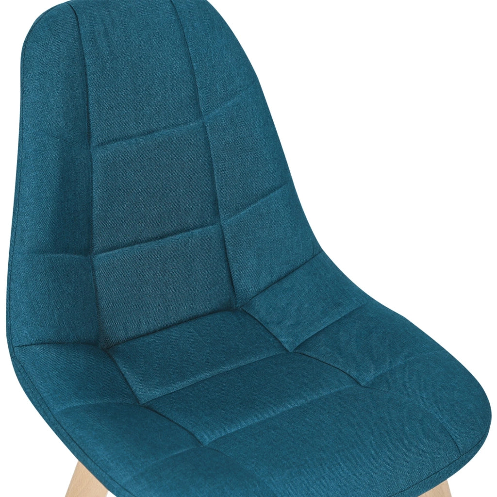 IDMarket - Set di 4 sedie da pranzo GABY blu