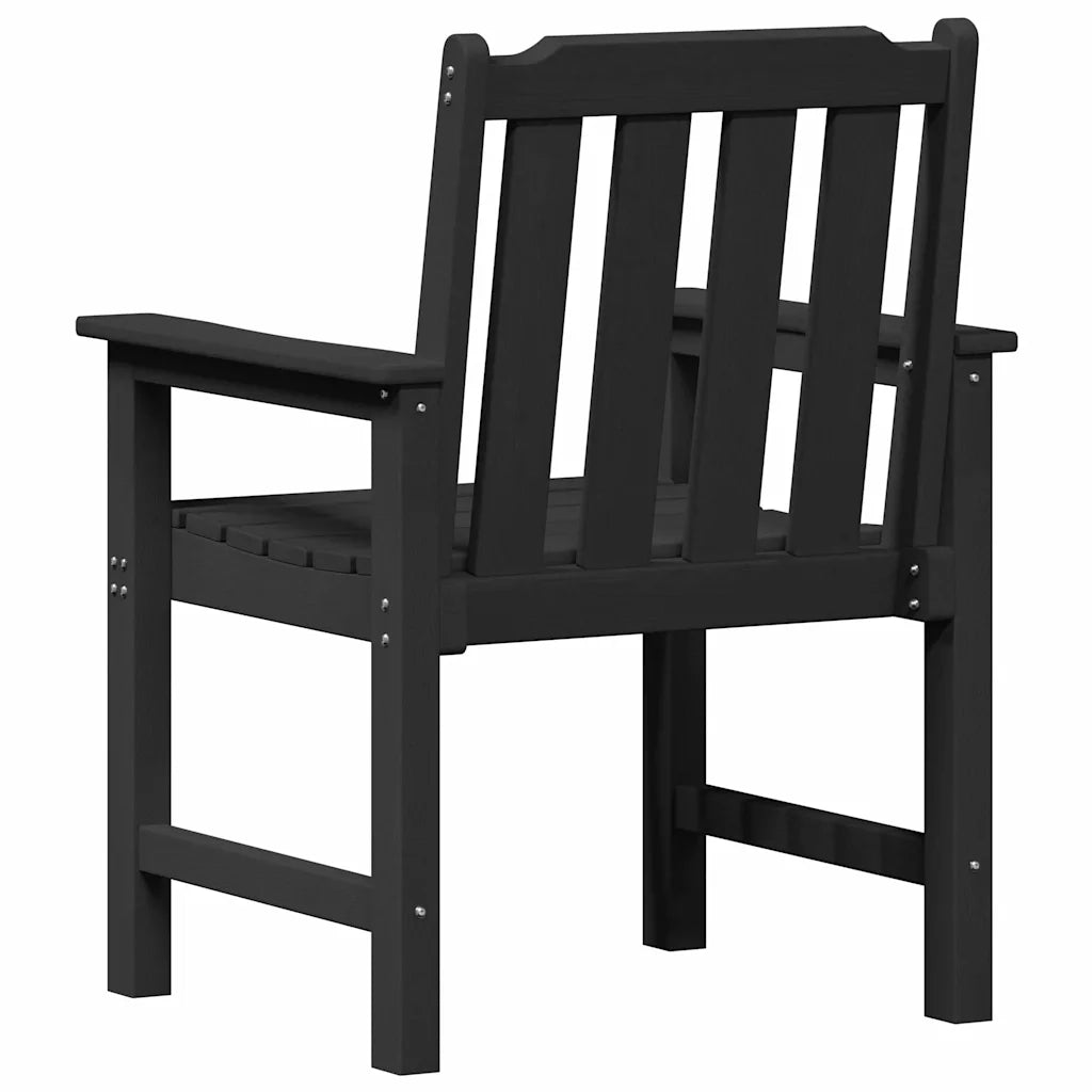 Sedia da pranzo da giardino 2 pcs Nero 65,5 x 59 x 88 cm HDPE 42006605