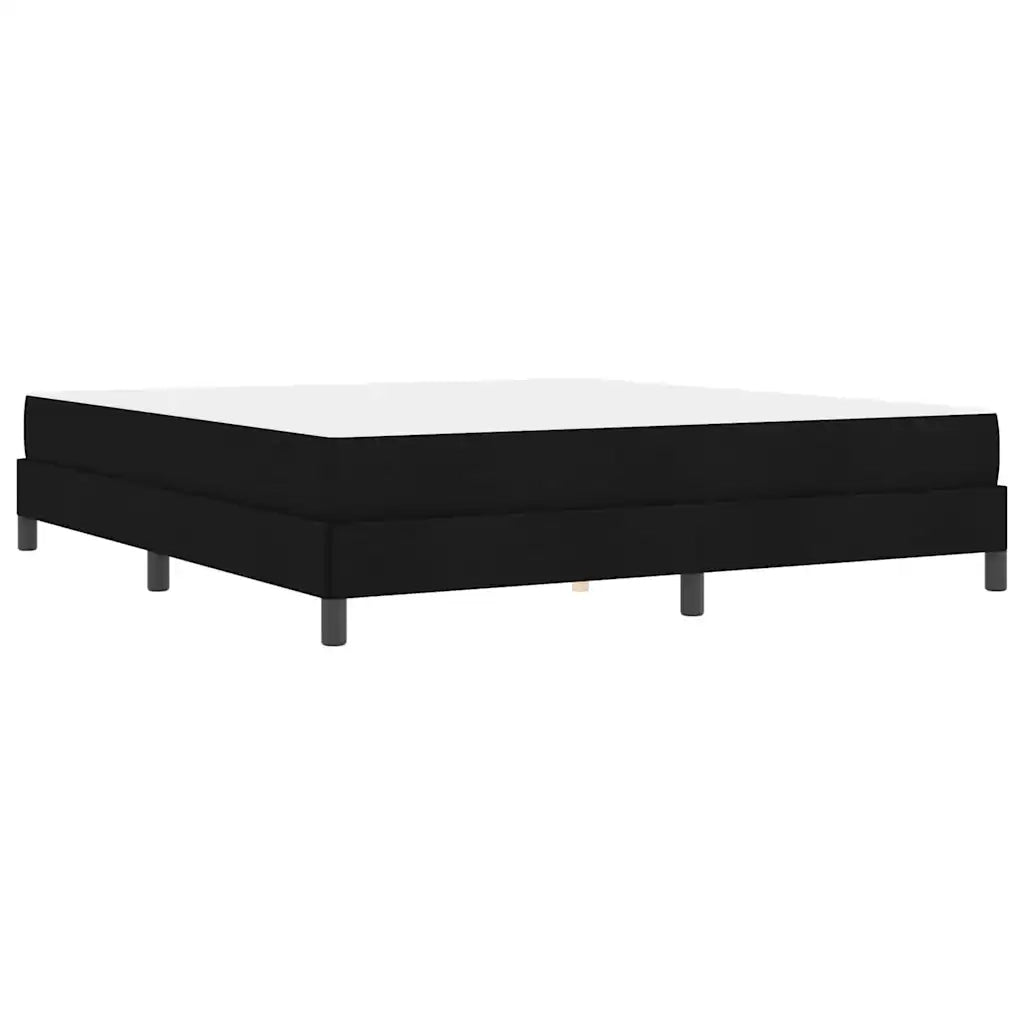 Letto a molle con materasso Nero 180 x 200 cm Tessuto 3398509
