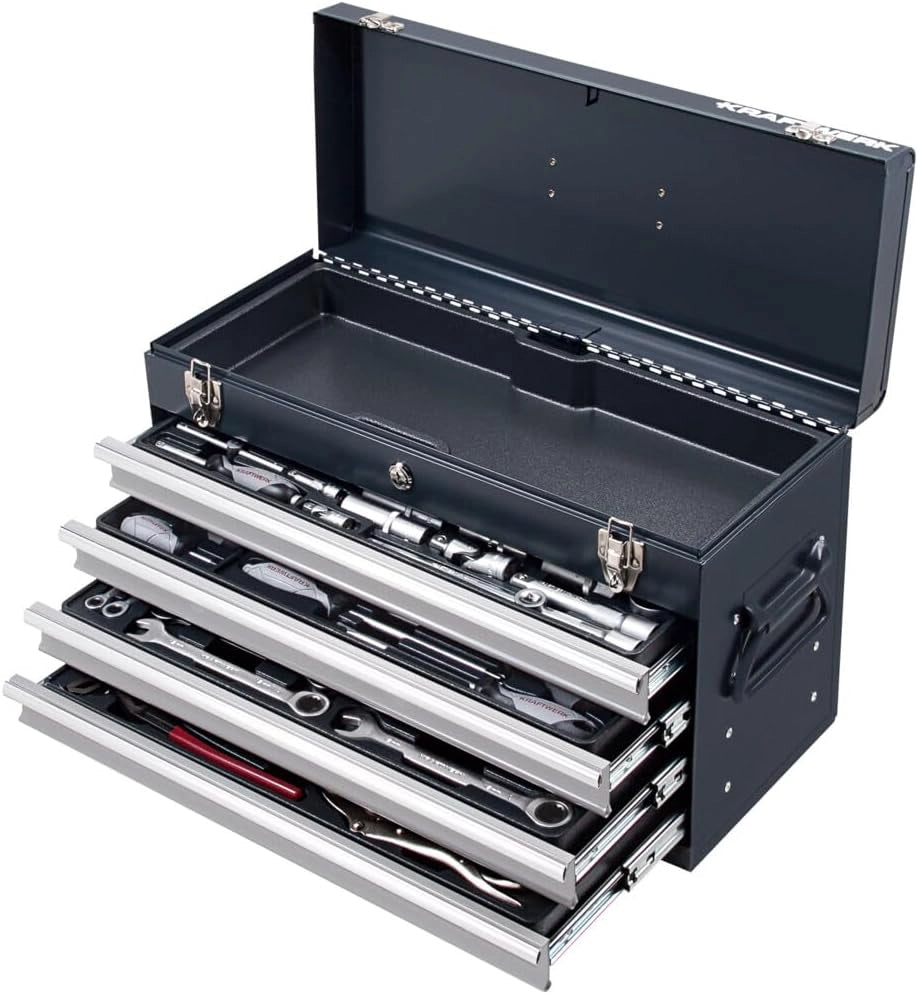 Caja de herramientas Basic-Line, 1/4" + 1/2", 100 pzas.