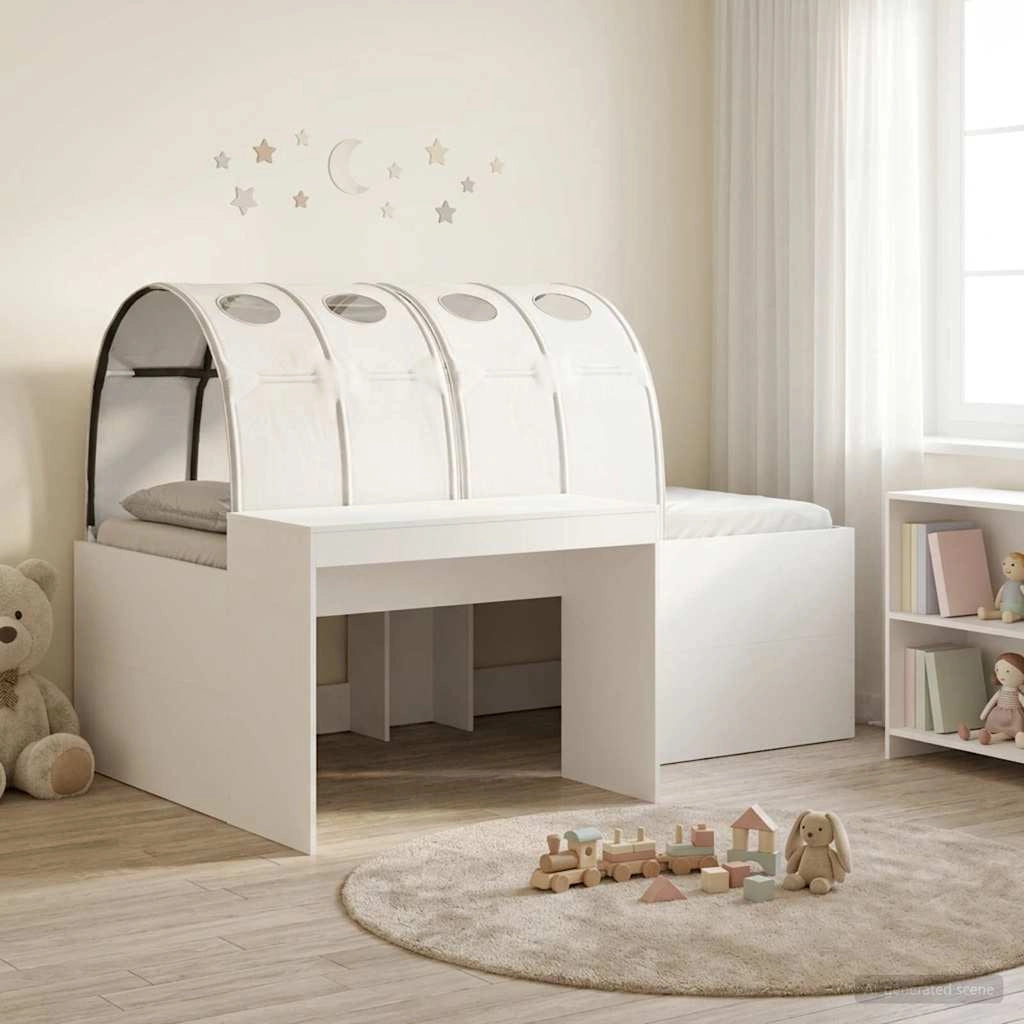 Letto con Tunnel 3 pz Bianco Legno ingegnerizzato 3423659