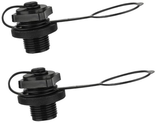 Vitello di sostituzione per barche gonfiabili in plastica - 2 pezzi - Ø 22,9 mm - Facile da installare - Valvola di scarico in gomma per barche gonfiabili