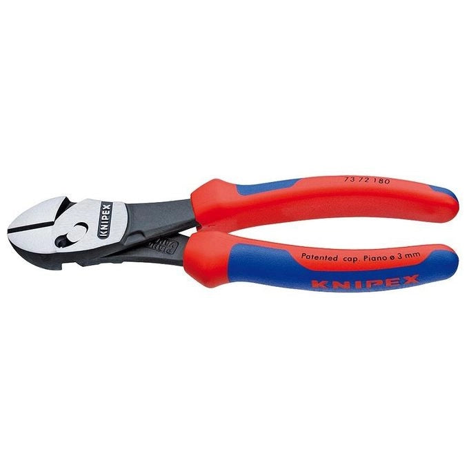 KNIPEX 73 71 180 TwinForce Tronchese laterale ad alta prestazione con doppia articolazione 180 mm colore Nero atramentizzato