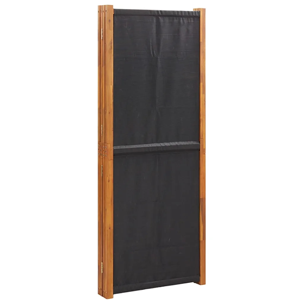 Paravento a 5 Pannelli-Divisorio Nero 350x180 cm