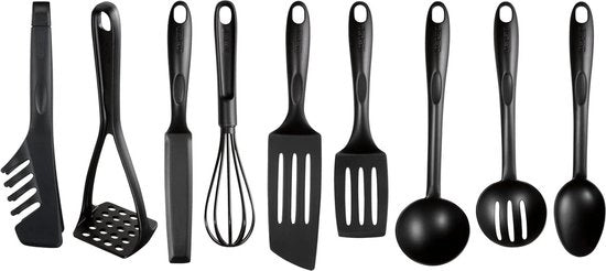 Set di spatole 9 pezzi K001S925 - resistente al calore - resistente al lavastoviglie - resistente ai graffi