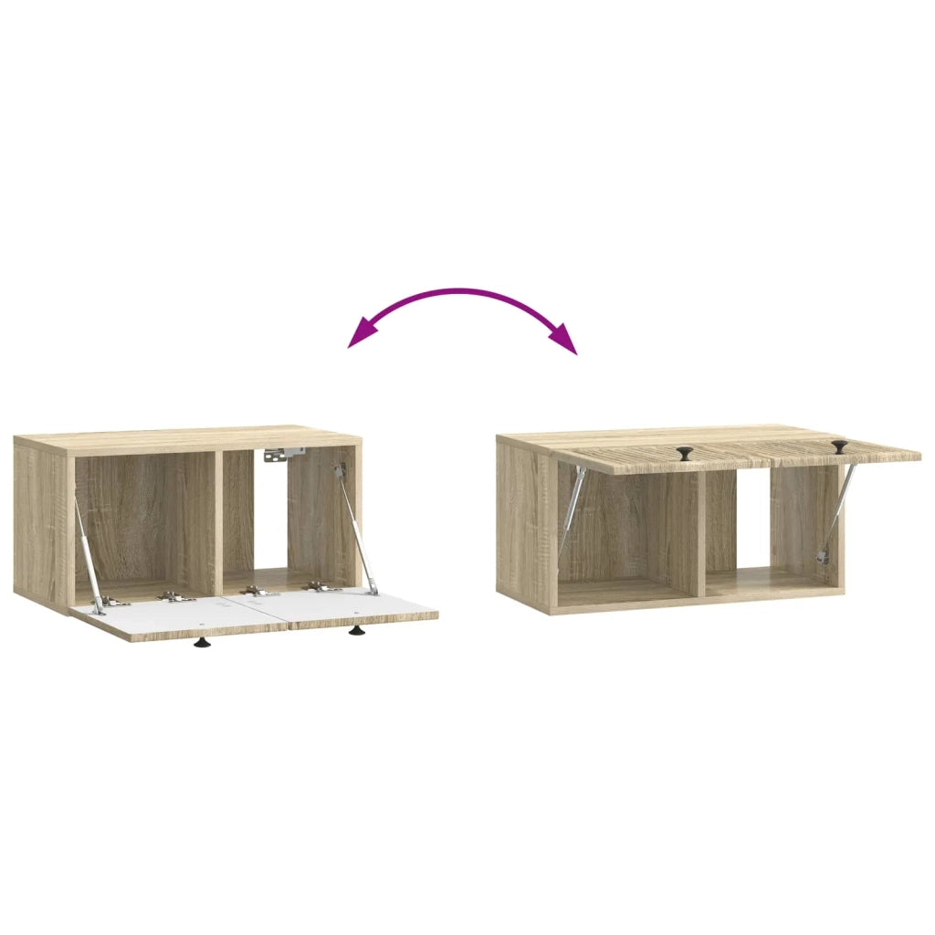 Mobile TV da Muro | Armadietto TV | Mobile Porta TV Rovere Sonoma 59,5 x 31 x 30 cm