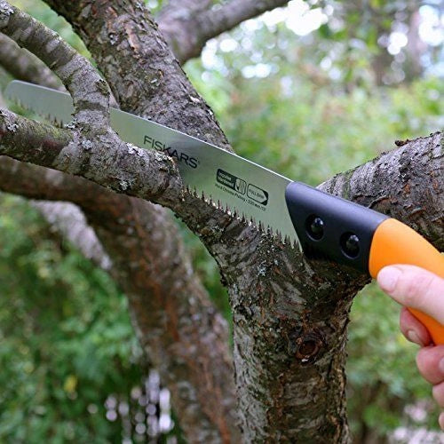 Fiskars 1001620 SW84 Seghetto a Lama Fissa 33 cm capacita' taglio 150 mm impugnatura SoftGrip con fodero colore Nero