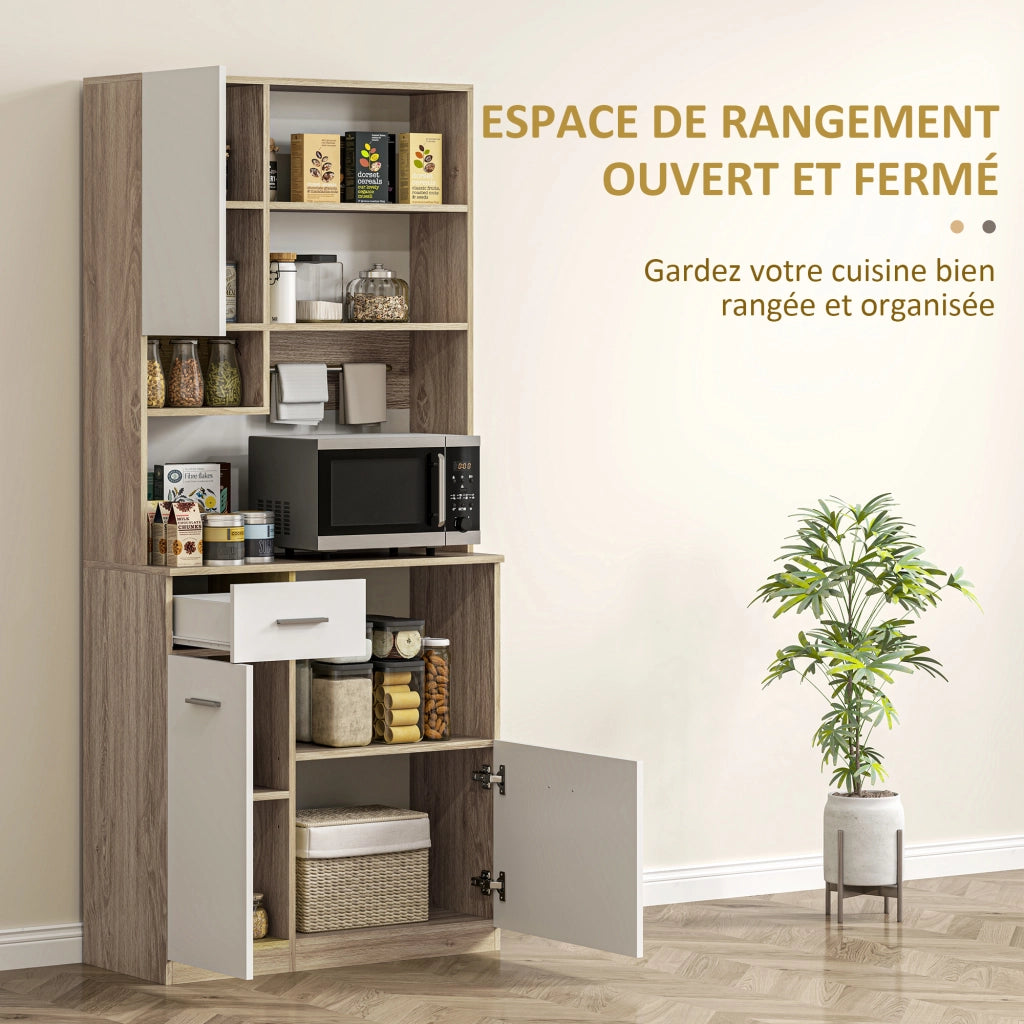 Armadio da cucina ¨C zephmum ¨C bianco legno 90x200x40