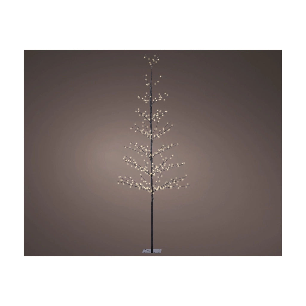 Albero Met. Nero bianco caldo d75x180cm OUT