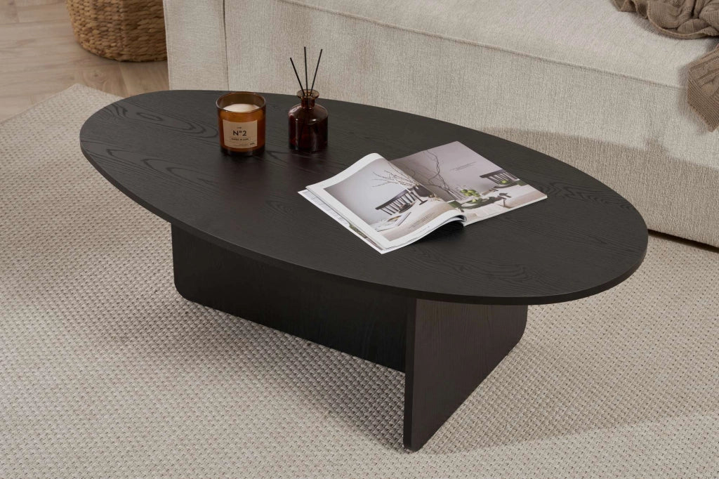 Tavolino in legno "Orba" - 120 x 65 x 40 cm - Legno nero