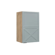 Pensile da cucina Fame-Line Blu-grigio chiaro/Rovere dorato 45 cm Vicco