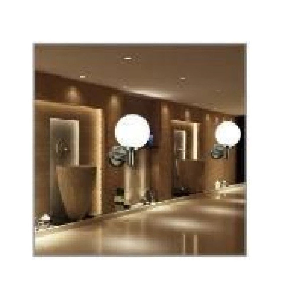Trade Shop - Lampada Ad Energia Solare Applique Da Parete Led 15 Cm Globo Per Esterno 2002999 -