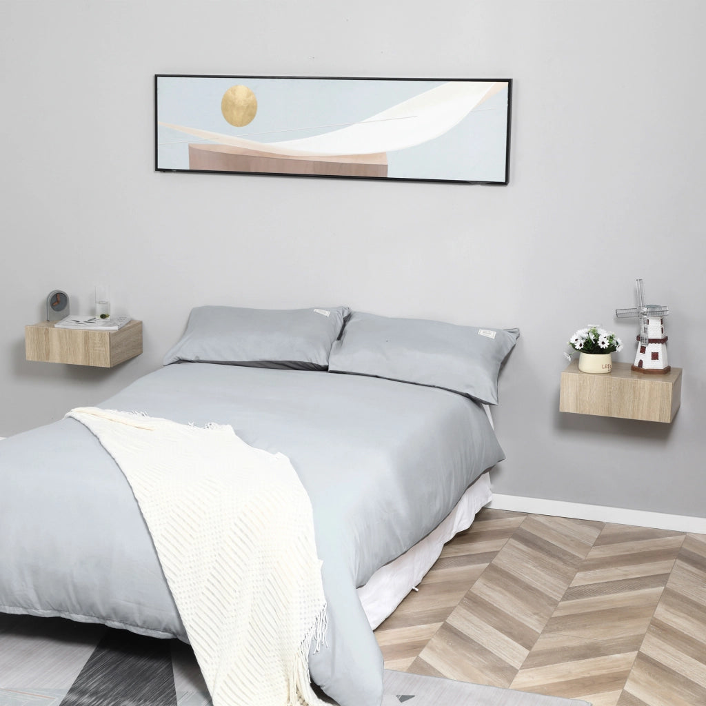 Comodino a sospensione moderno con cassetto ¨C Minimal ¨C 40x30x15 cm