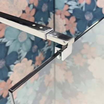 Doccia Walk-In 90 cm trasparente 8 mm profilo cromo H 200 cm  Tay