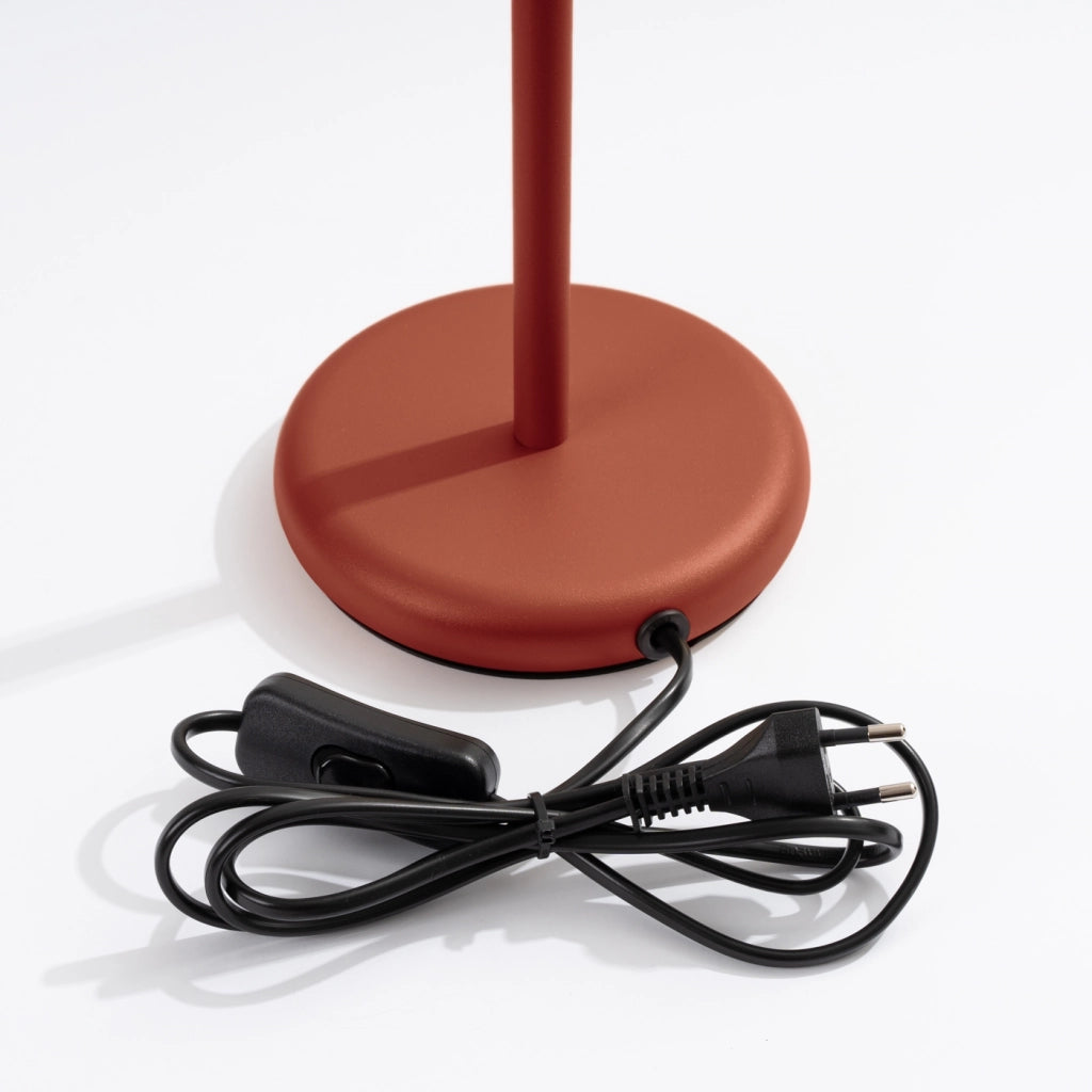 Lampada da tavolo KARBON rosso ocra