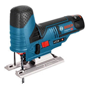 Bosch Professional 06015A1005 GST 12V-70 Seghetto alternativo 12V Sistema con 2 batterie 3.0Ah caricabatteria GAL 1230 CV e accessori colore Nero