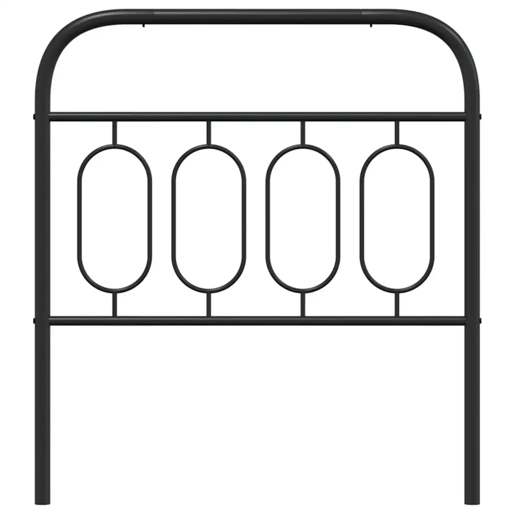 Testiera in Metallo Nero 80 cm 377144