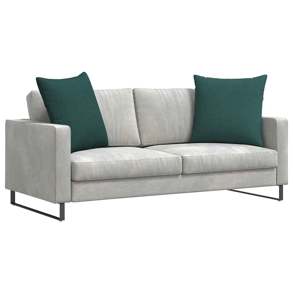 Cuscini da Divano 2 pcs Verde Scuro 80 x 80 cm Tessuto 42014045