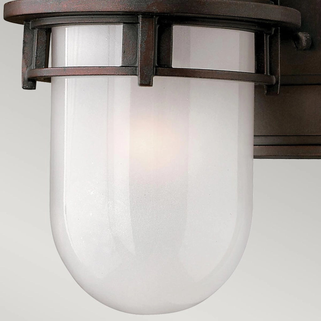Applique esterno industriale vittoriano bronzo E27 60W Hinkley