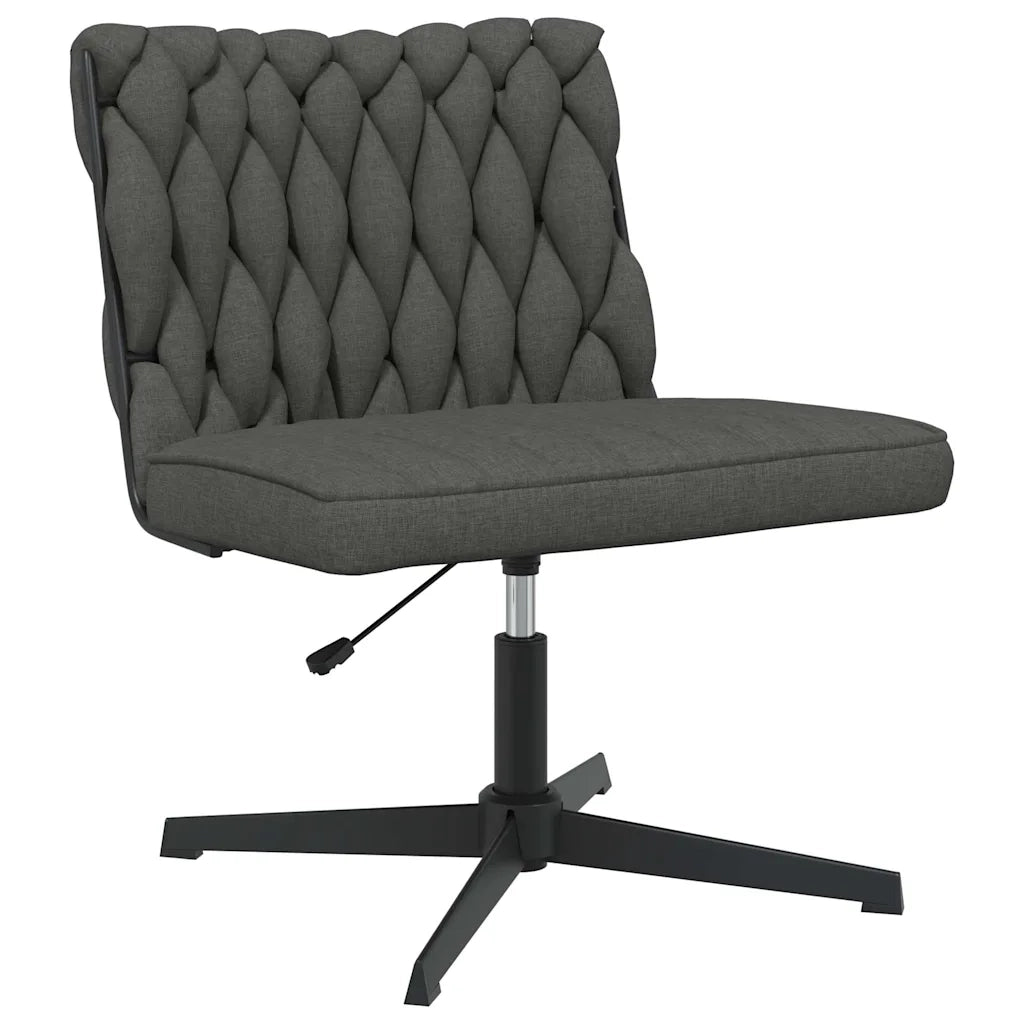Sedia da Ufficio Girevole Grigio Scuro in Tessuto 4105402