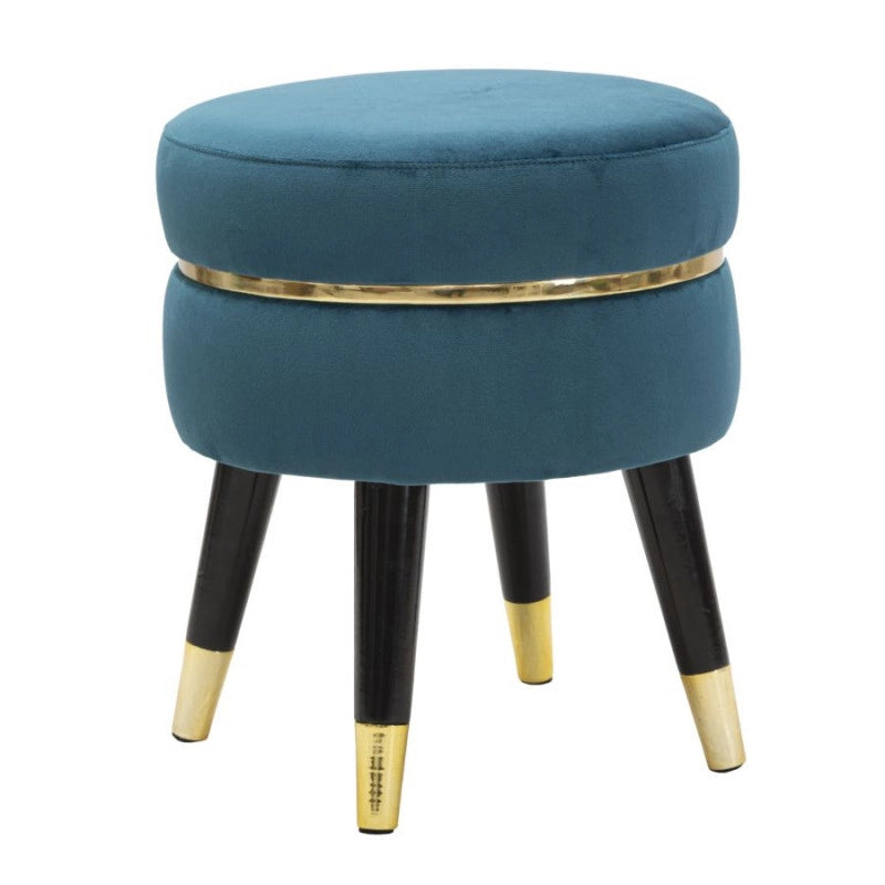 Sgabello Paris Ottanio/gold cm ø 35x40,5