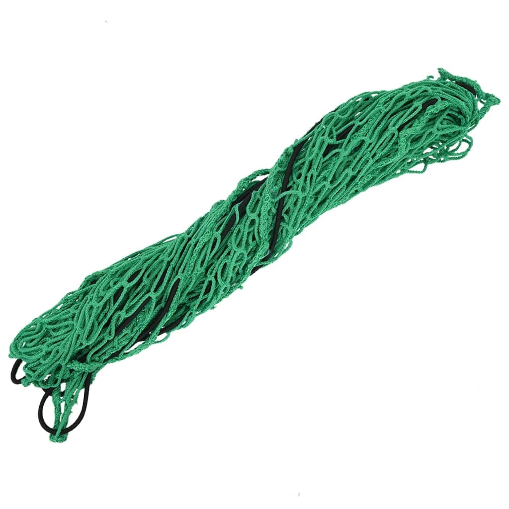 Rete per protezione rimorchio ancoraggio portapacchi con corda elastica 3,5 x 2 m PP verde 02_0042202