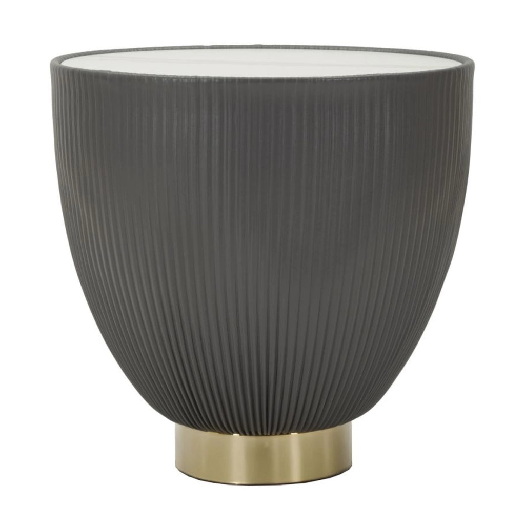 Tavolino VKH702, Grigio, Ceramica, 45x46x46 cm