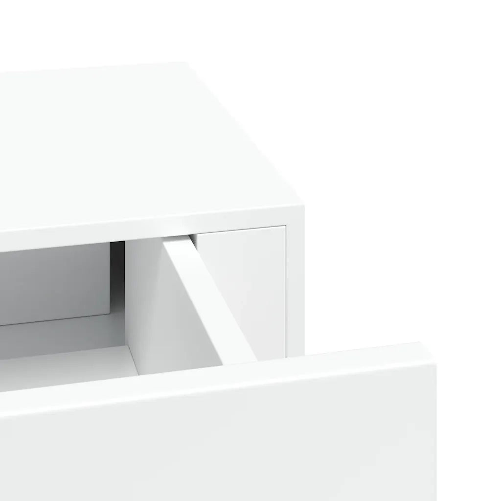 Scaffale con Cassetti da Parete Bianco 60x23,5x10 cm in MDF cod mxl 33602