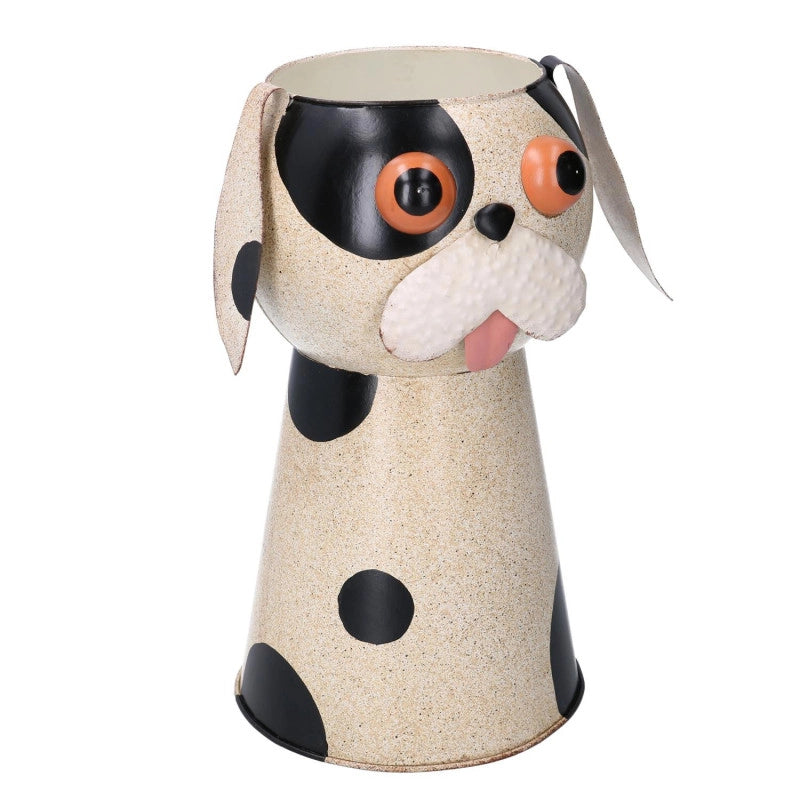 Portavaso latta cane maculato cm ø22h30