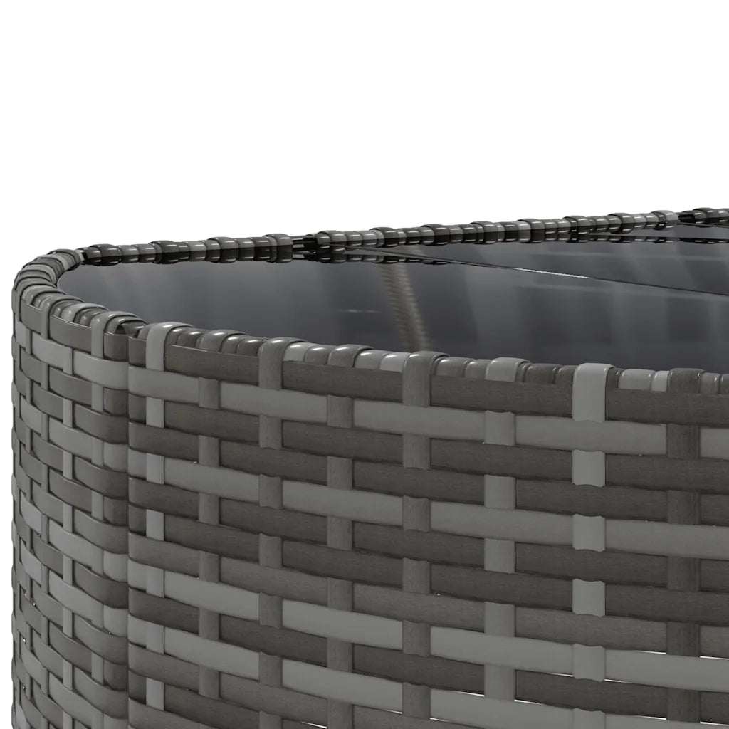 Set Divano da Giardino 8 pz con Cuscini Grigio in Polyrattan 3308386
