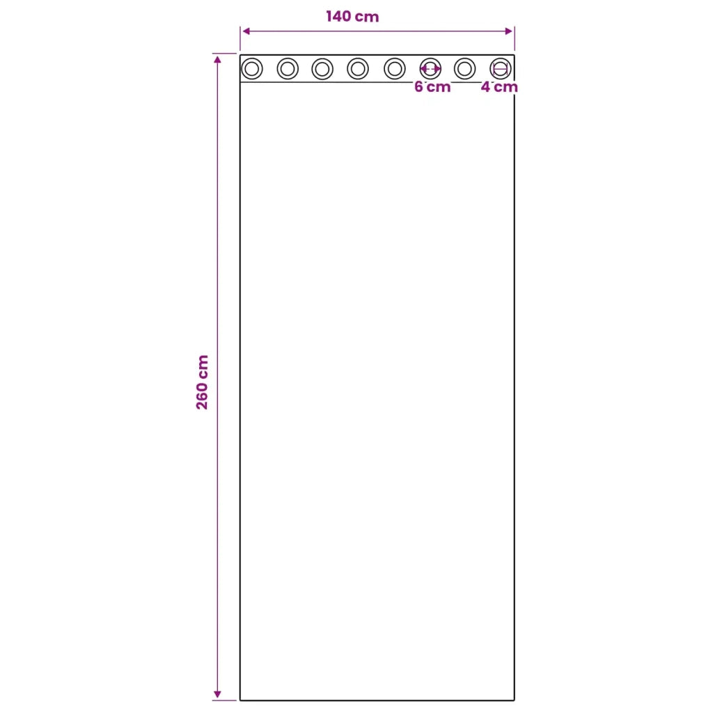 Tende Blackout con Anelli 2 pz Blu Chiaro 260 x 140 cm 4107327
