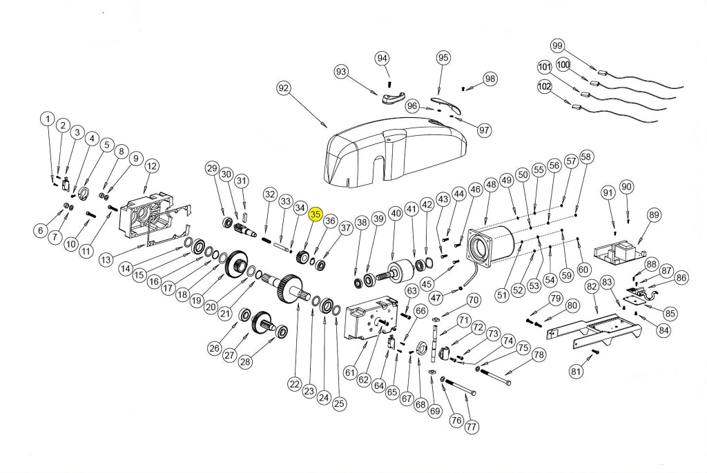 121379 INGRANAGGIO Z24 M1.5 BASIC BAZER RICAMBIO