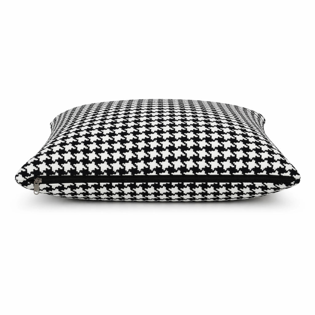 Cuscino decorativo 45x45 cm Sfoderabile in poliestere - Nero/Bianco