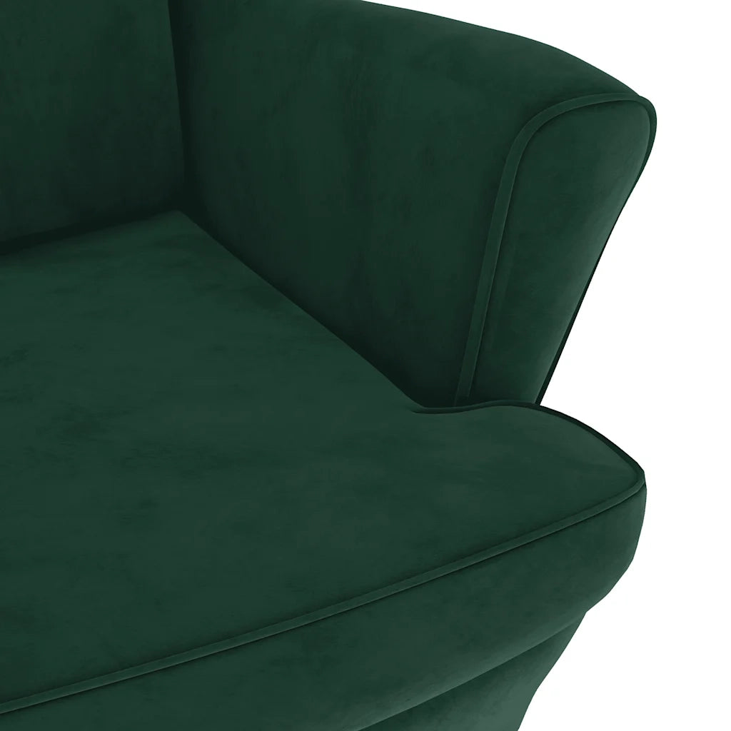 Poltrona | Sedia Relax Verde Scuro Velluto
