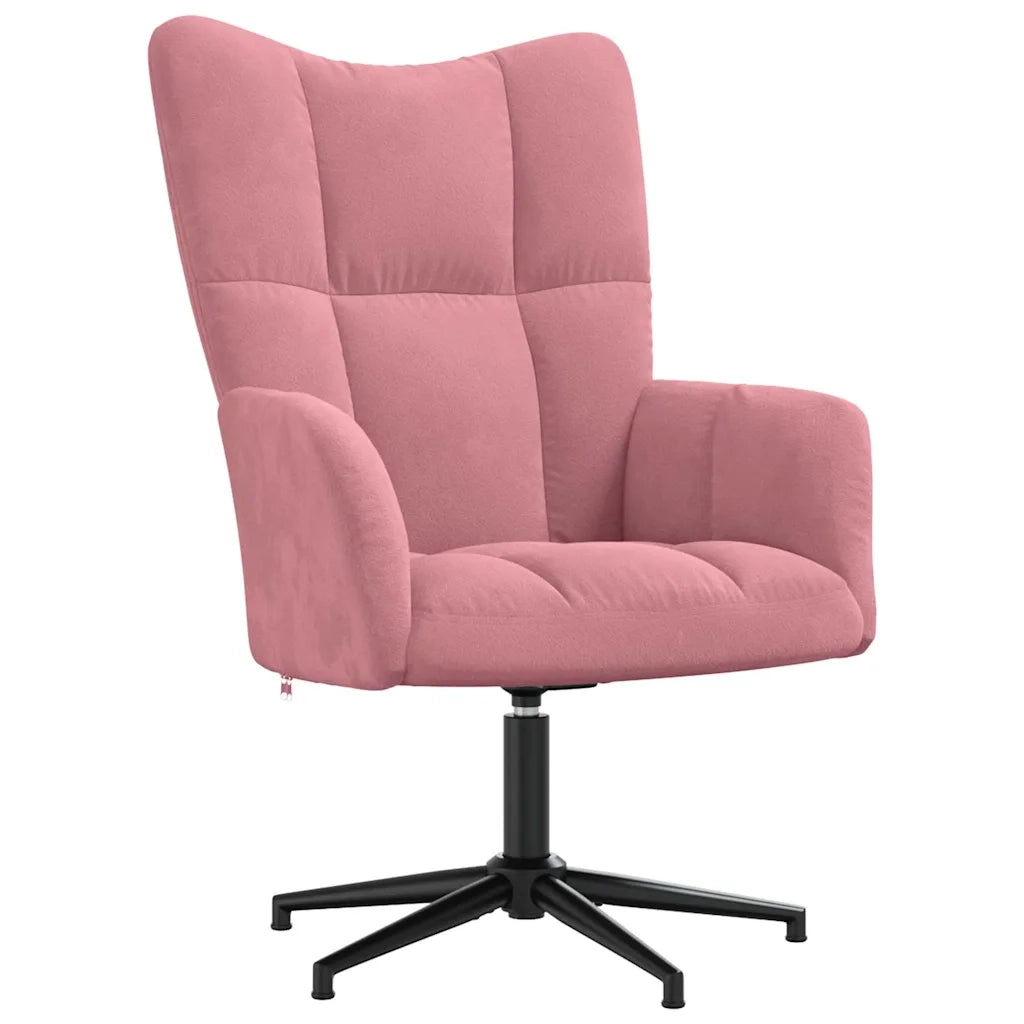 Sedia Relax Rosa in Velluto 328099