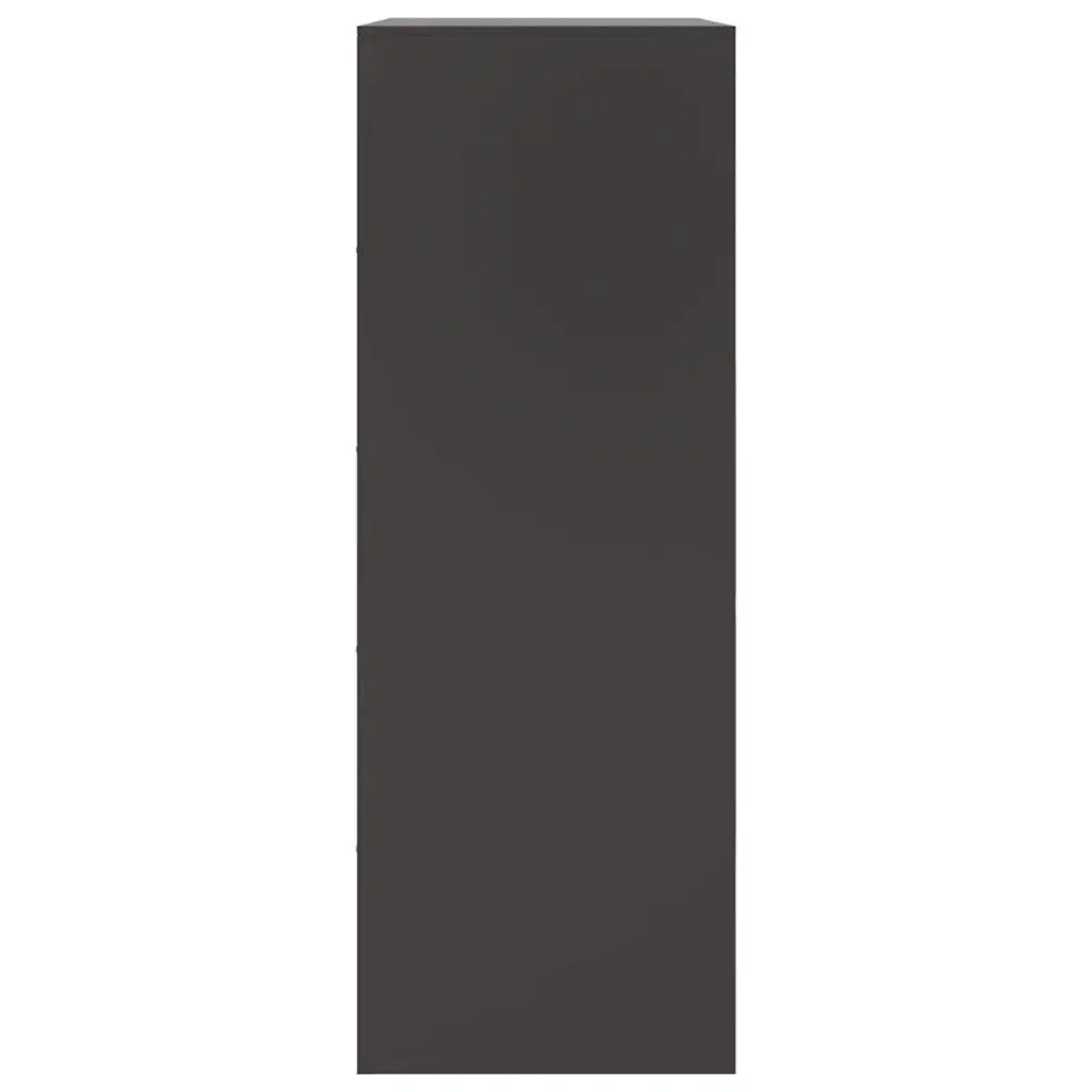 Credenza Nera 67x39x107 cm in Acciaio 841661
