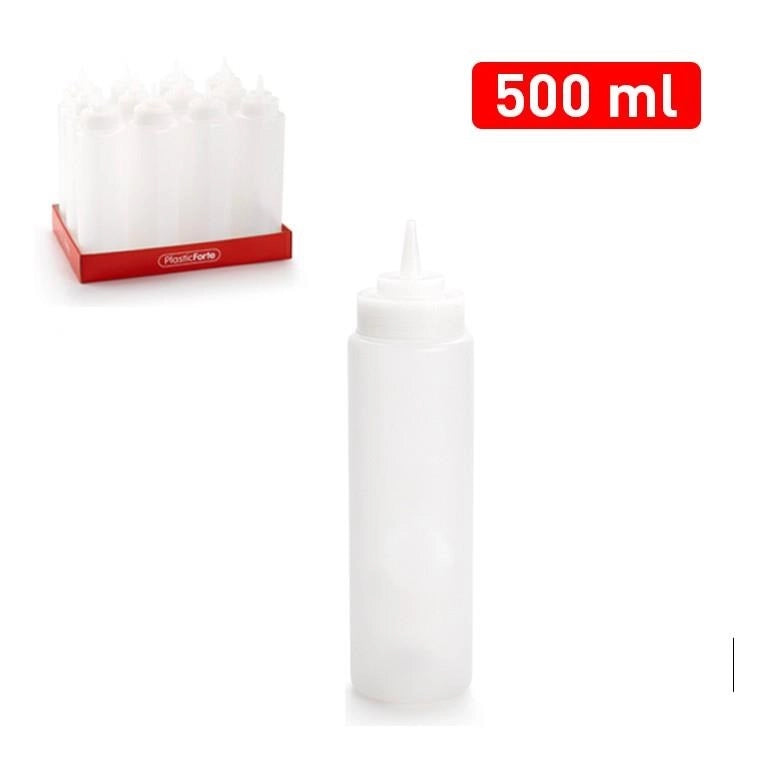 Bottiglia Dispenser da Cucina per Salse Trasparente 500 ml