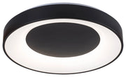 Plafoniera LED dimmerabile 48cm 38W nera Ceilo Rabalux