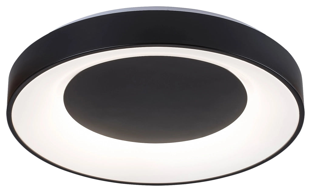 Plafoniera LED dimmerabile 48cm 38W nera Ceilo Rabalux