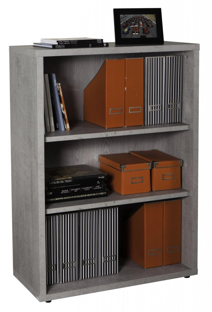 PRATICO LIBRERIA 35,7X81,6XH112 CM CEMENTO