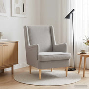 Poltrona Grigio Chiaro Bouclé 42029956