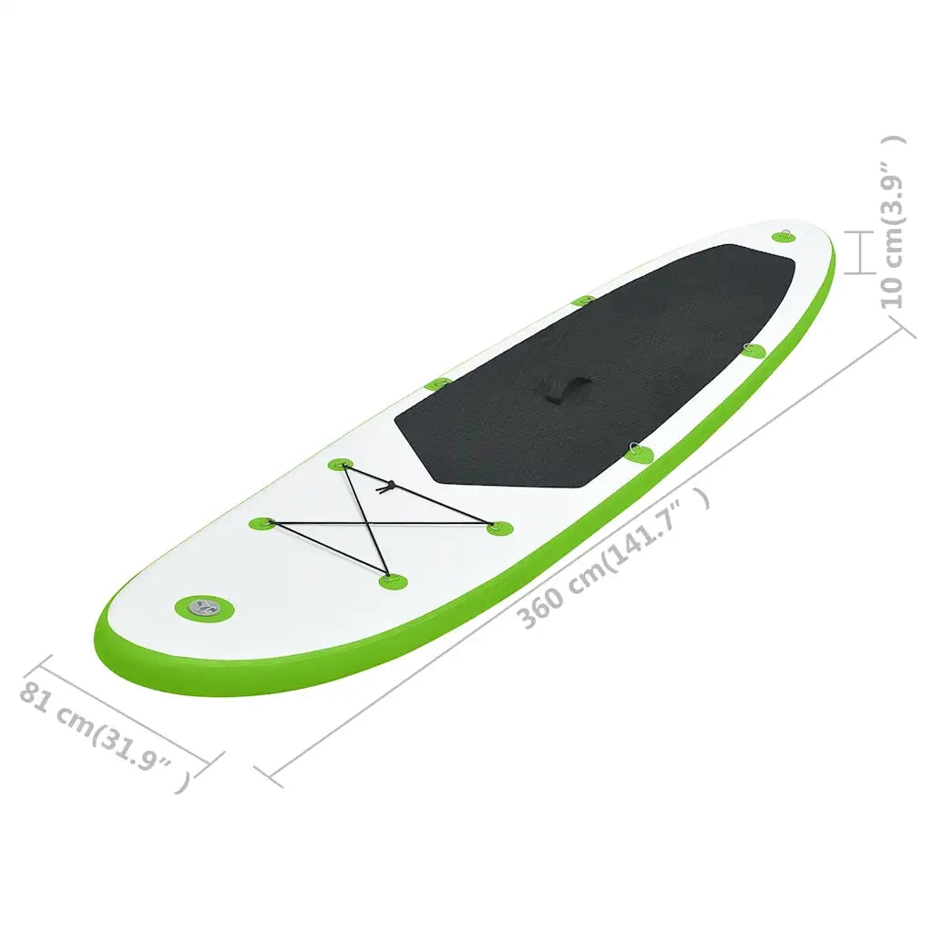 Set Tavola Gonfiabile da SUP Verde e Bianco cod mxl 65966