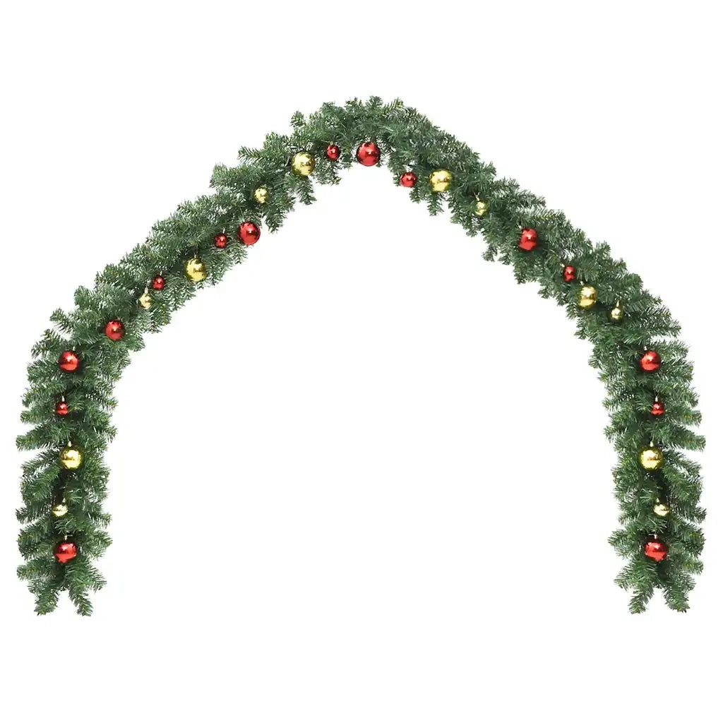Ghirlanda di Natale Decorata con Palline 5 m 284305